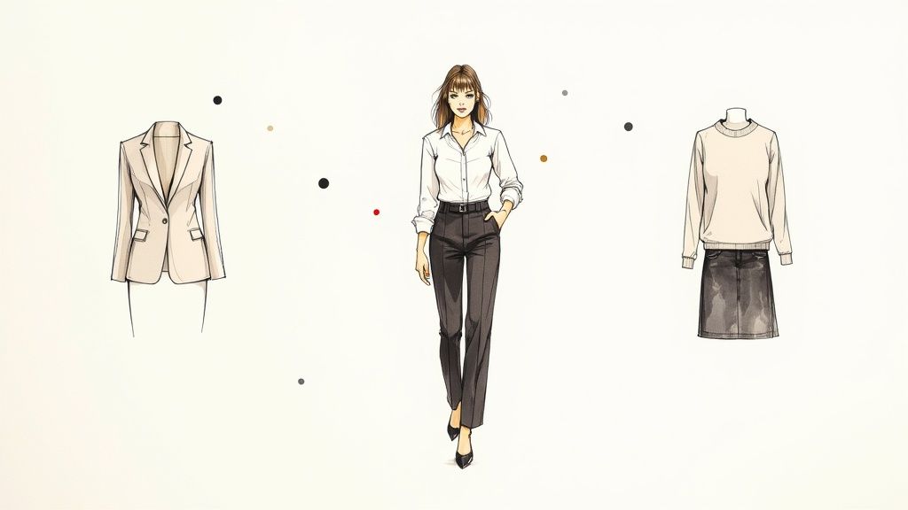 what is business casual for women: polished workwear guide