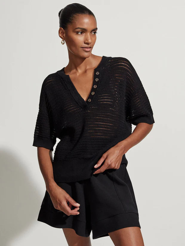 Callie Knit Top Black