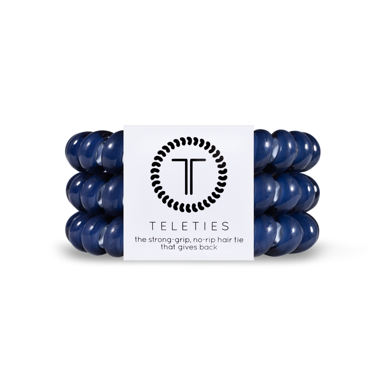 Spiral Hair Coils | Large | Nantucket Navy Hair Ties