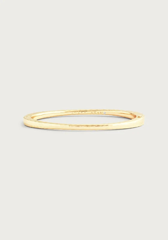 Farrier Thin Hinged Bangle Gold