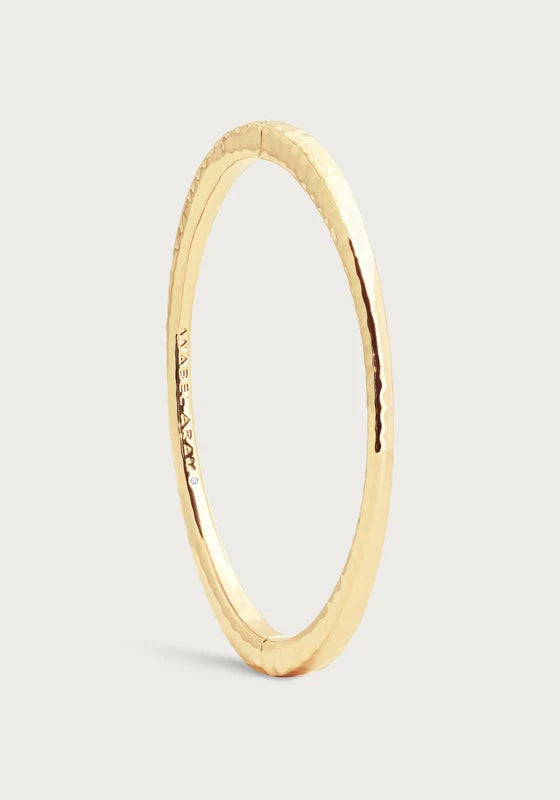 Farrier Thin Hinged Bangle Gold