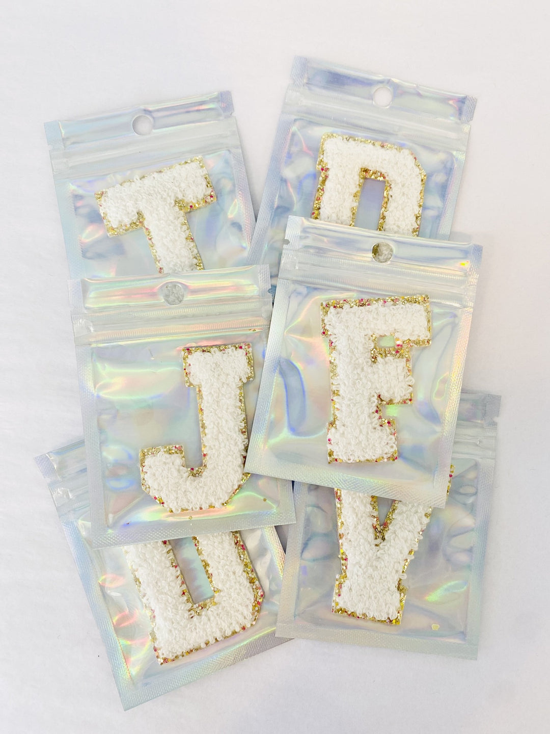 Chenille Letter Patch Nude