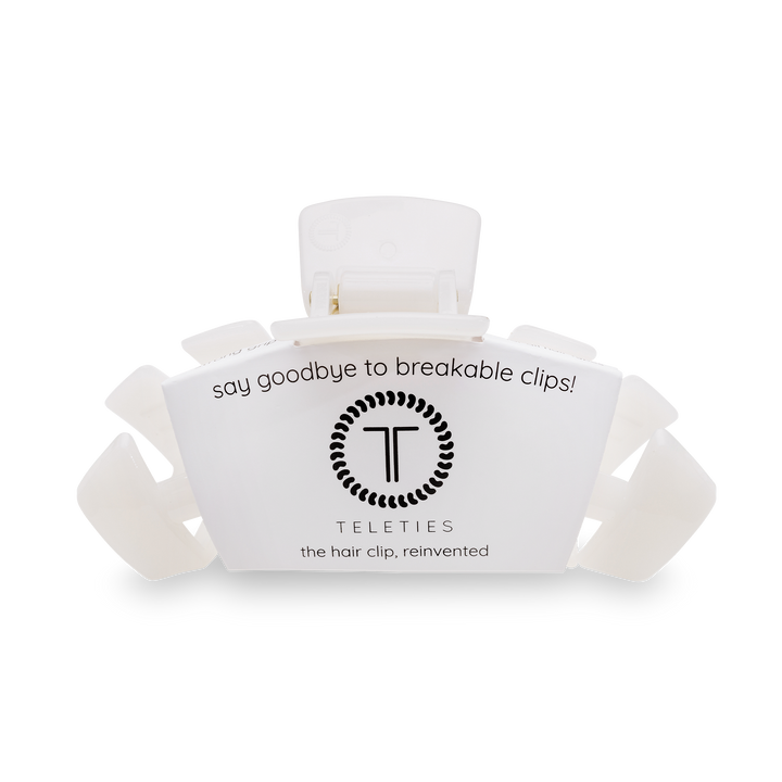 Classic Hair Clip | Large | Coconut White