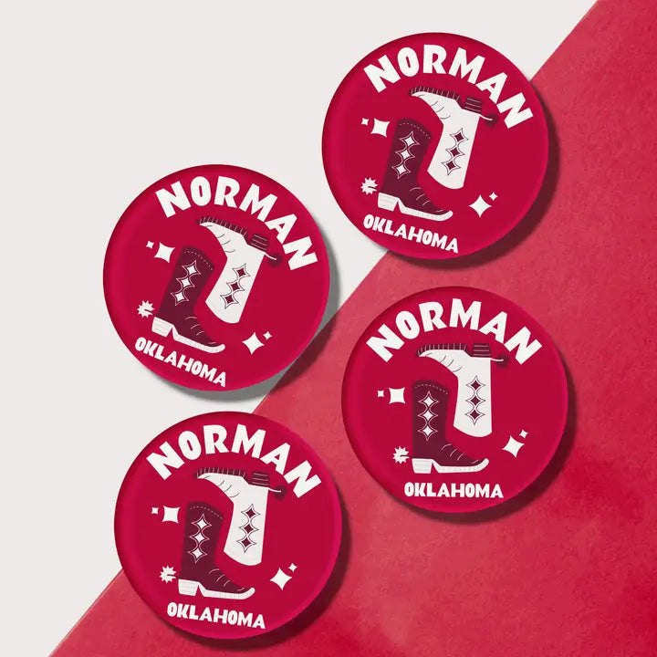 Norman Oklahoma Acrylic Drink Coaster