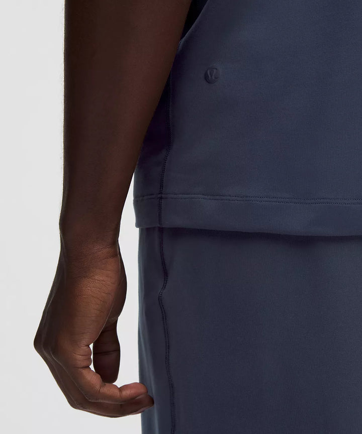 Soft Jersey Short-Sleeve Shirt in True Navy with a subtle logo detail.