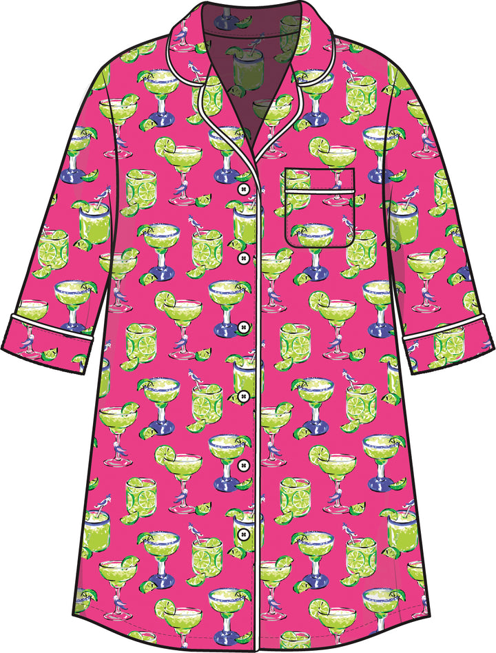 Fresh Margarita Sleep Shirt Cabo Pink