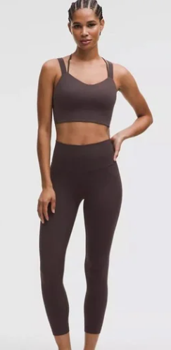 Lululemon Align high-rise 25" leggings in Sequoia.