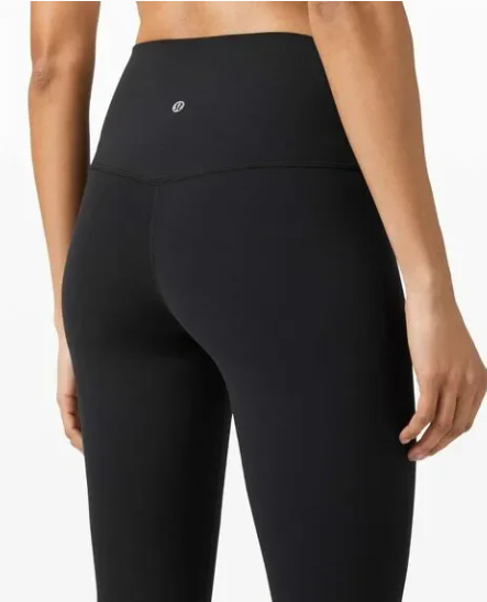 Lululemon Align high-rise crop leggings in black.
