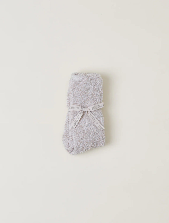CozyChic® Heathered Socks Stone White