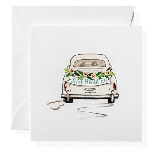 Best Day Ever Just Married Enclosure Card