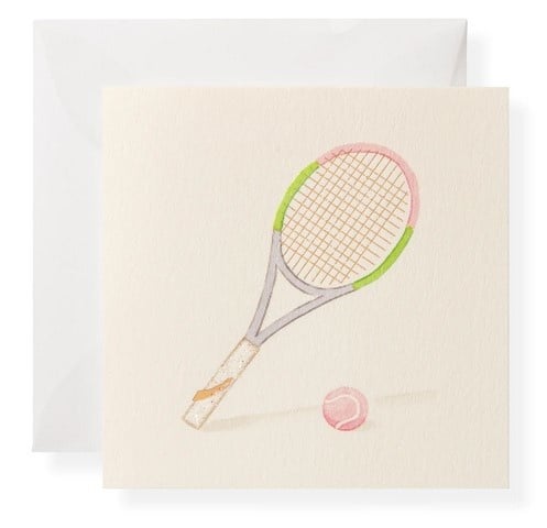 Tennis Racquet Enclosure Card