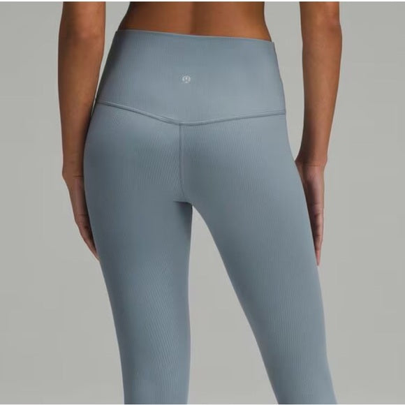 lululemon Align High-Rise Ribbed Pant in Belgian Blue.