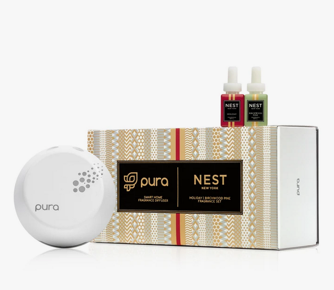 Pura Smart Home Diffuser Set Holiday & Birchwood Pine