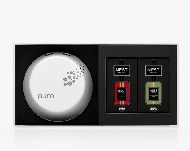 Pura Smart Home Diffuser Set Holiday & Birchwood Pine