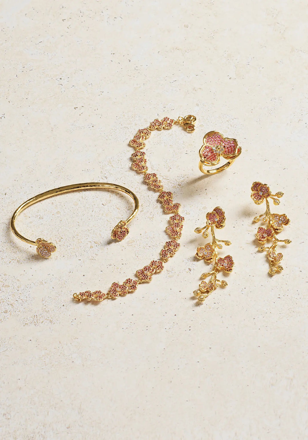 Orchid Pink Pave Ring