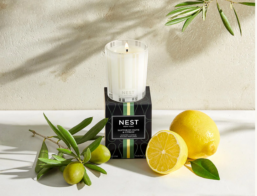 Santorini Olive & Citron Votive Candle