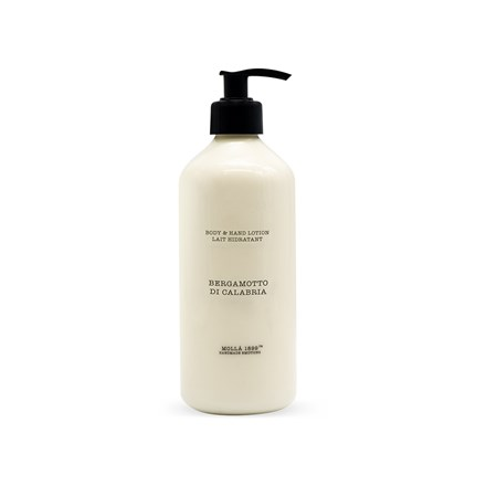 Bergamotto Di Calabria Ivory Body & Hand Lotion with a black pump.