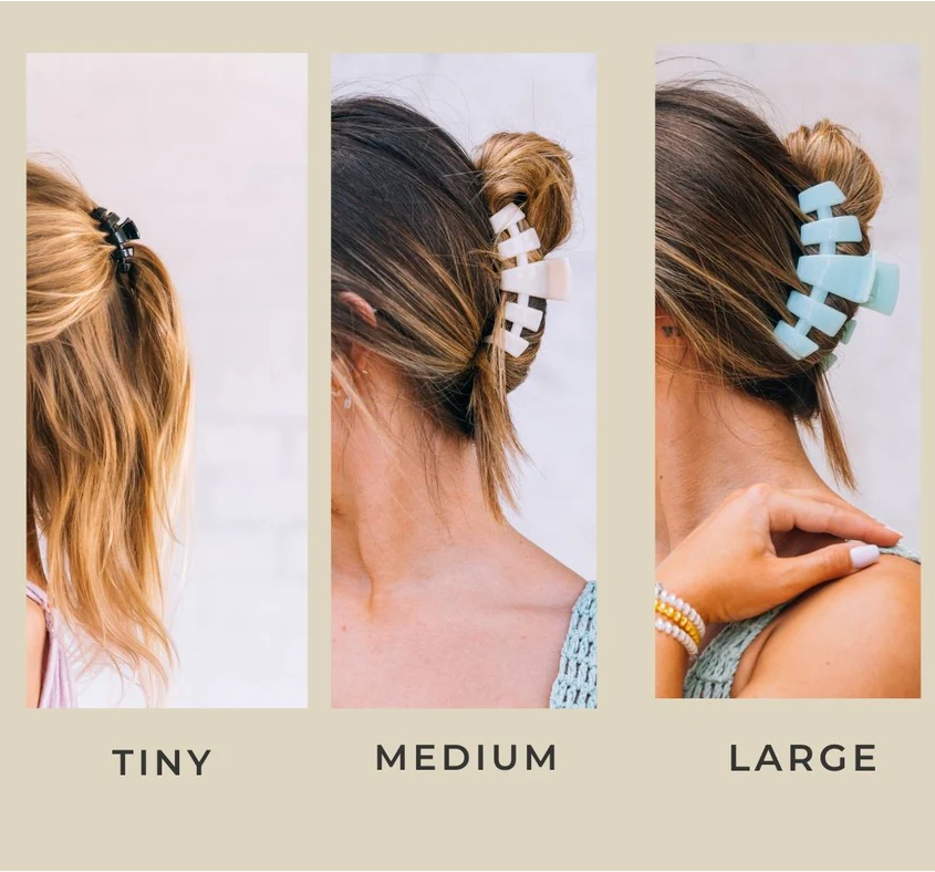 Classic Jet Black Medium Hair Clip