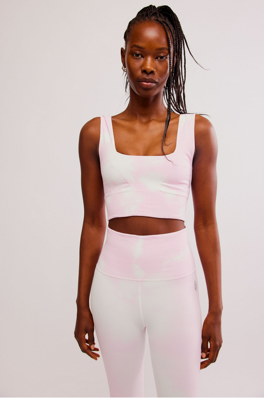 Good Karma Bra Tie Dye Powder Pink