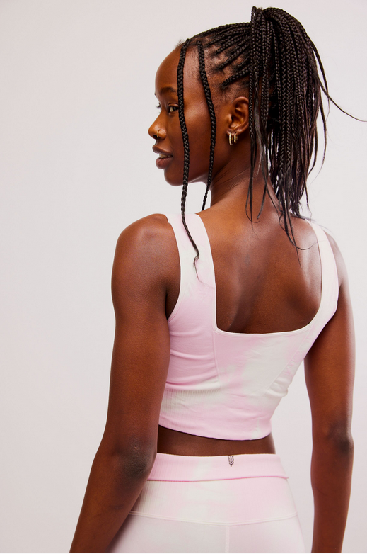 Good Karma Bra Tie Dye Powder Pink