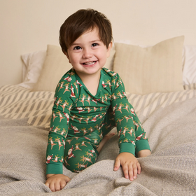 Christmas Can Can Pajamas Long Sleeve Set